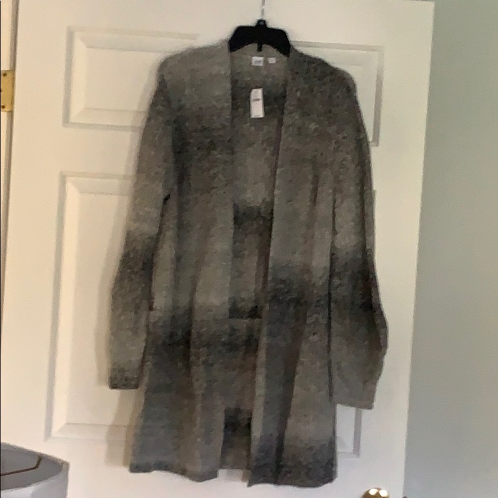 Women’s Multicolored Gray Cardigan Sweater -XL